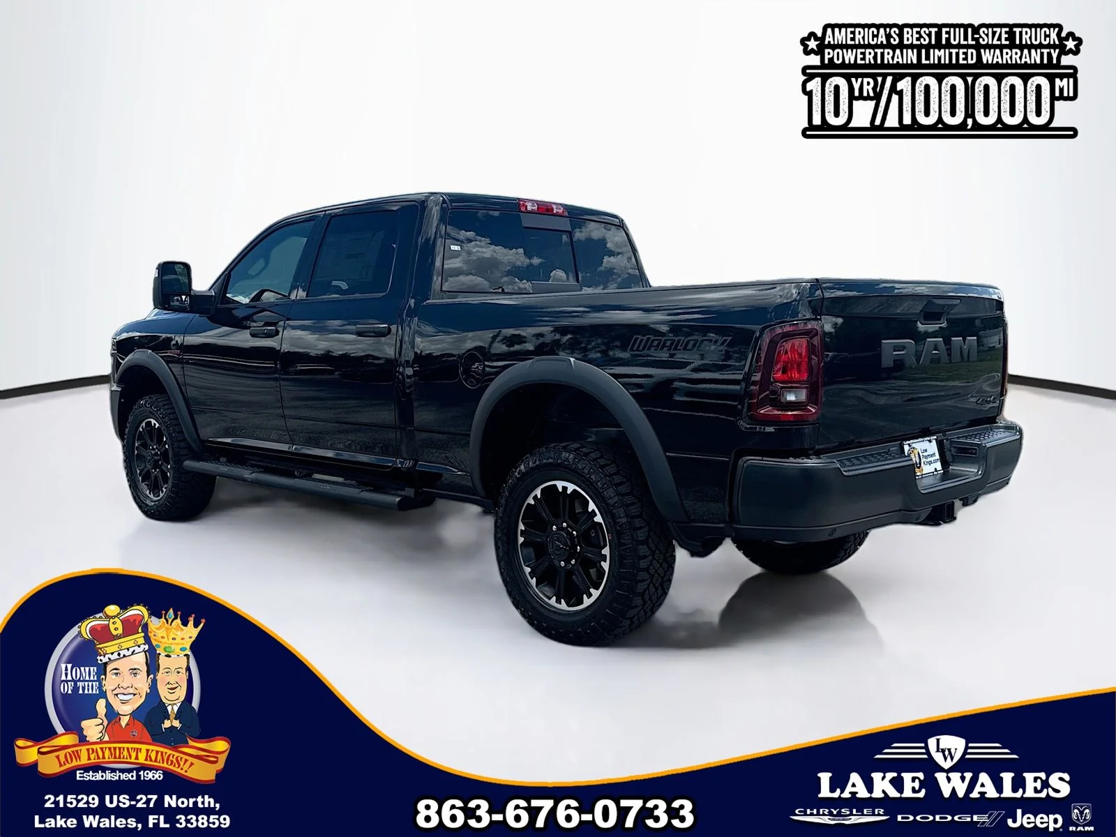 New 2026 Diamond Black Crystal Pearl-Coat Exterior Paint RAM Warlock image 4