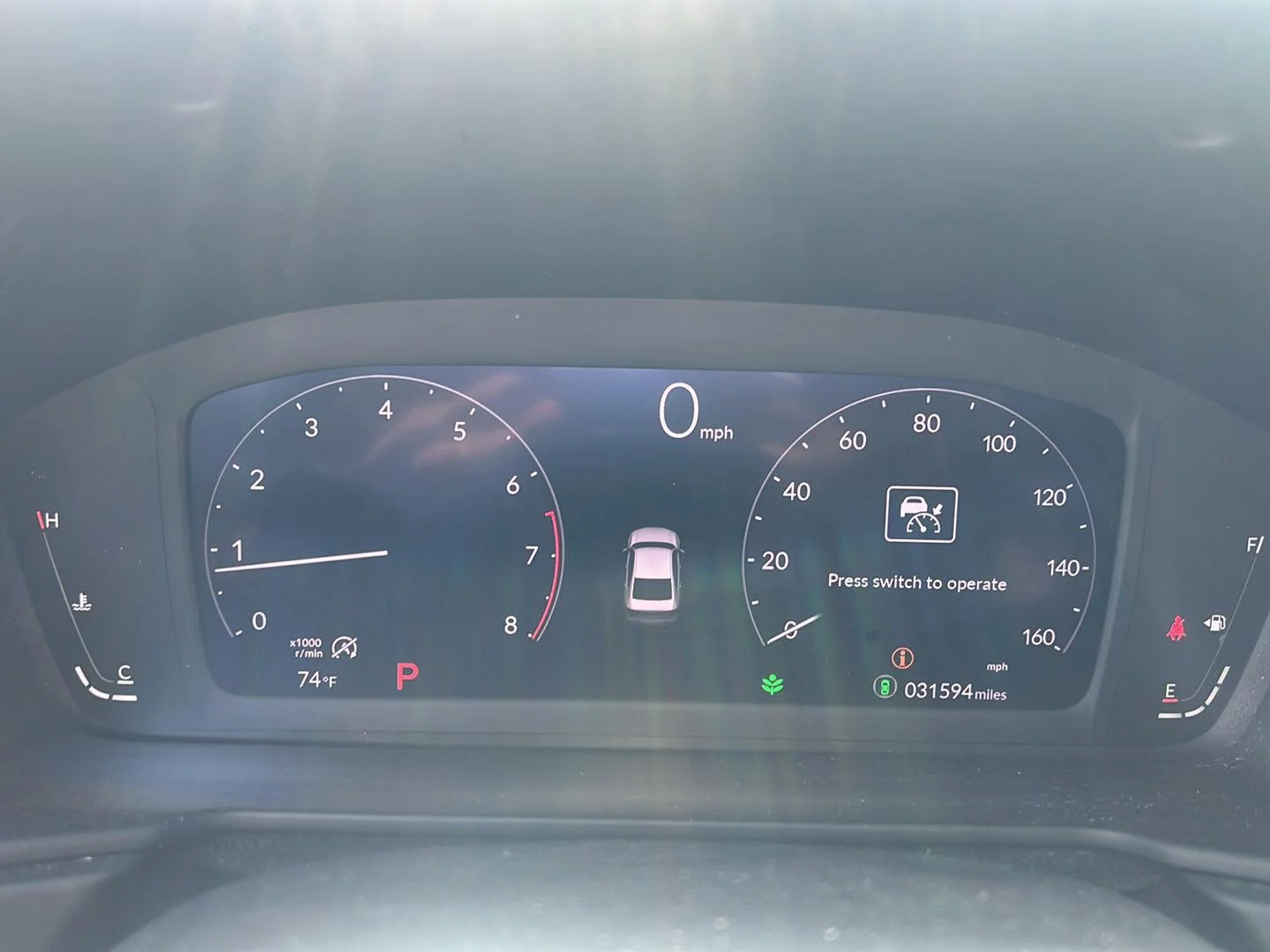 Used 2024 Solar Silver Metallic Honda EX image 2