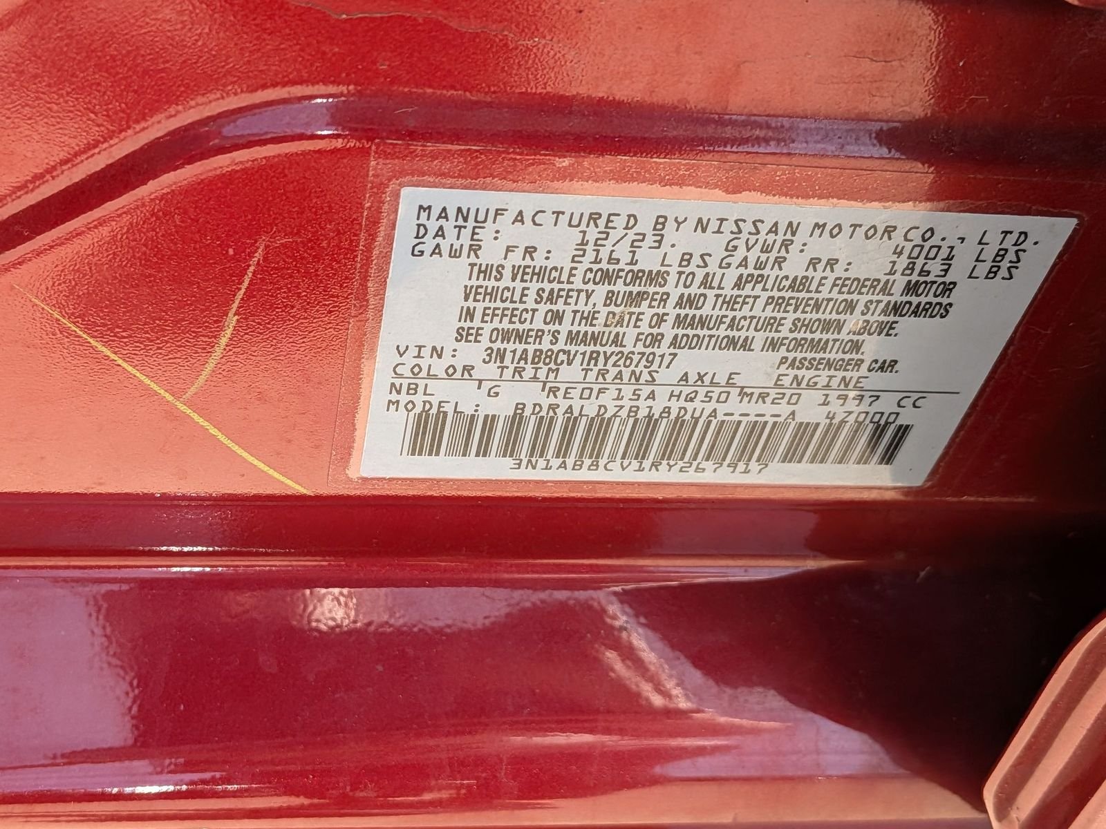 Certified Used 2024 Scarlet Nissan SV image 38