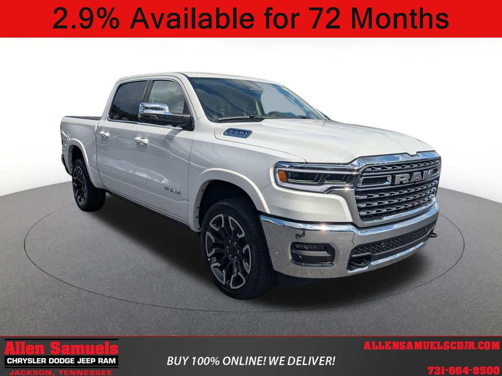 New 2026 Bright White Clear-Coat Exterior Paint RAM Longhorn image 1