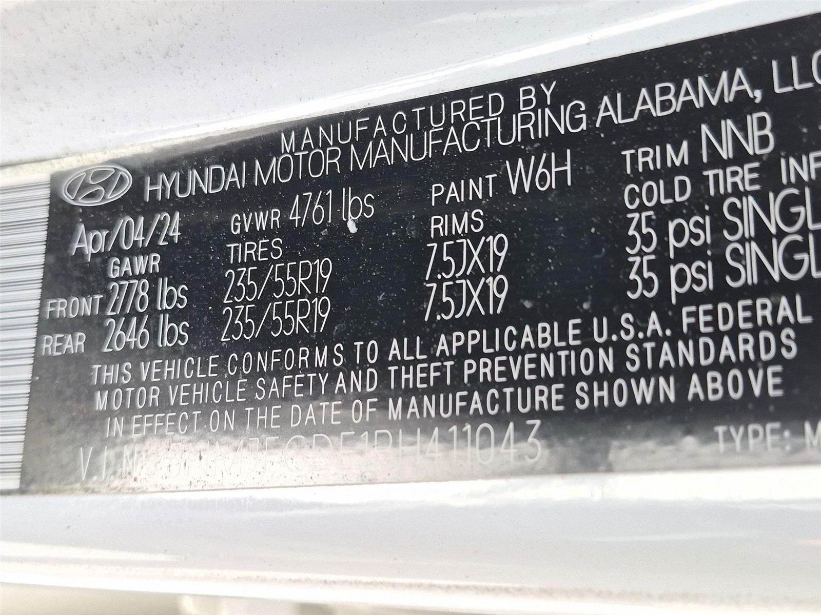 Used 2024 White Pearl Hyundai SEL image 41