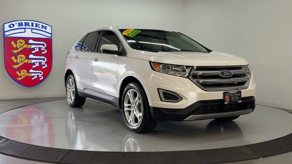 Used 2018 White Platinum Clearcoat Metallic Ford Titanium image 2