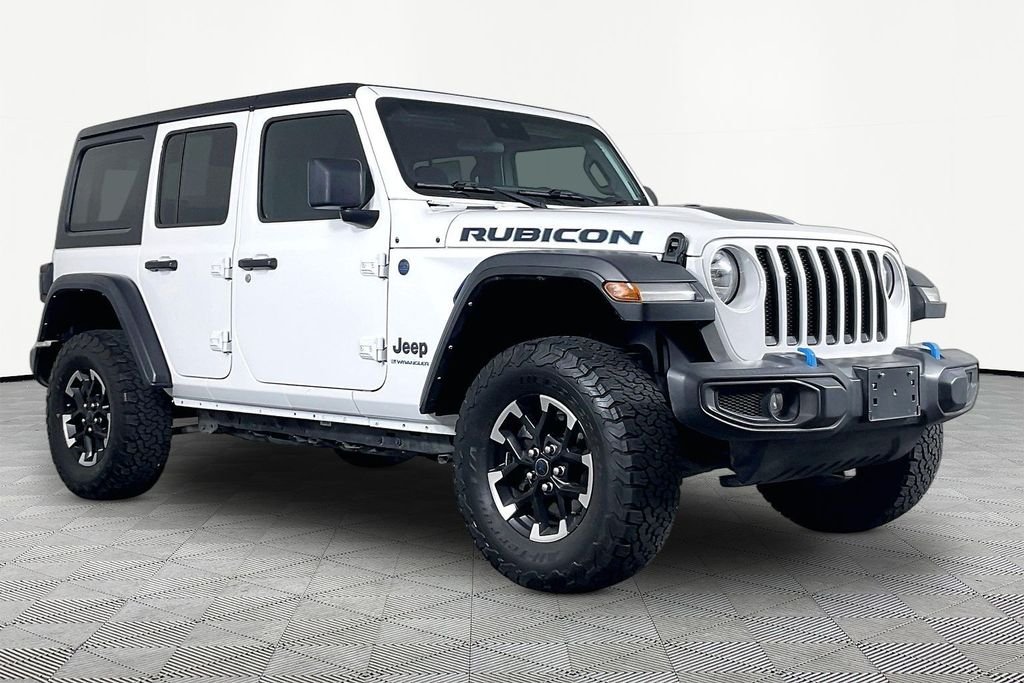 Used 2024 White Jeep Rubicon 4xe image 3