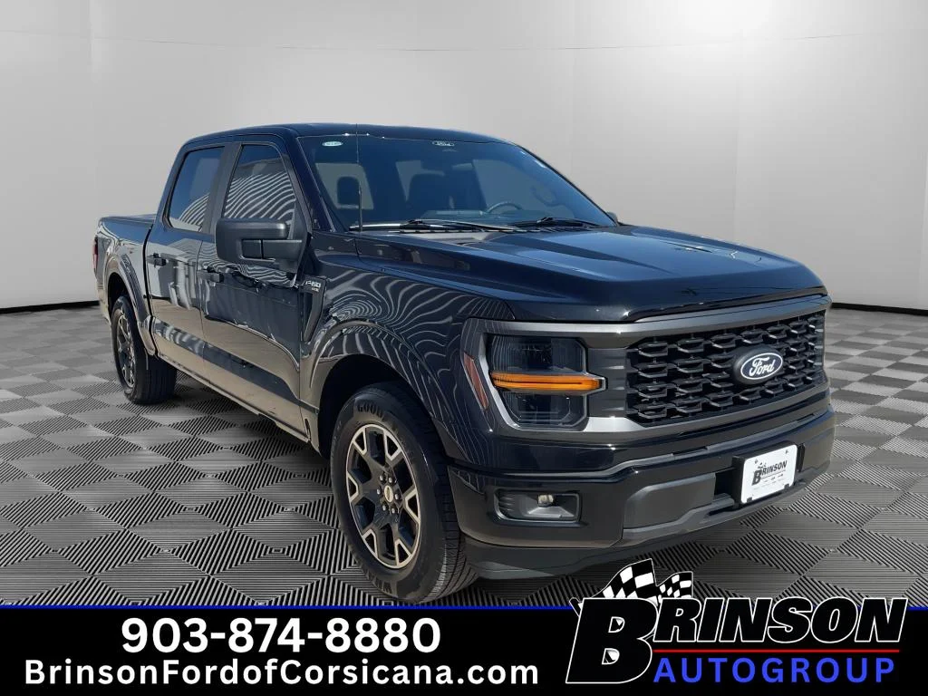 Used 2024 Agate Black Metallic Ford STX image 3