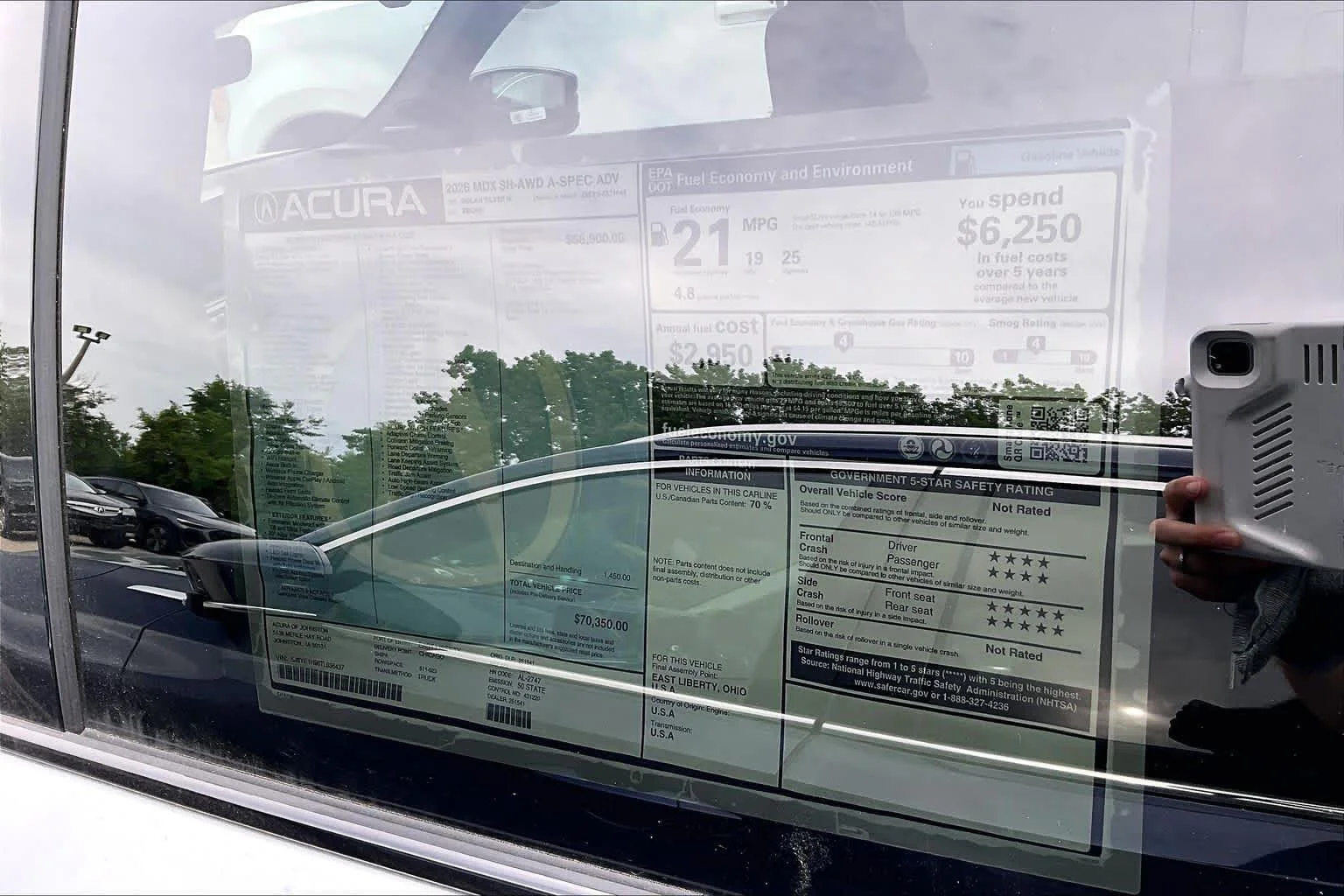 New 2026 Solar Silver Metallic Acura w/A-Spec Advance Package image 22