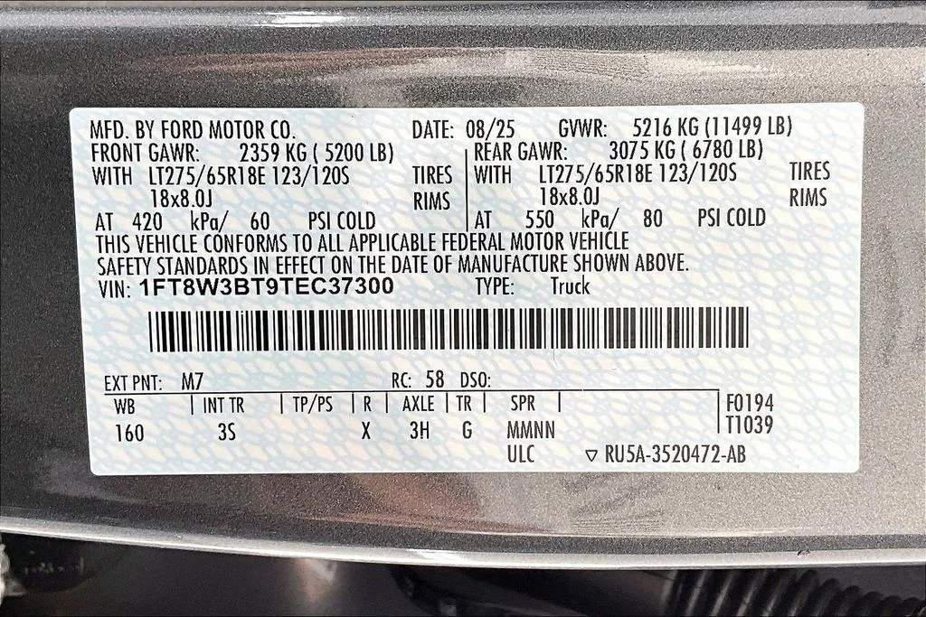 New 2026 Gray Metallic Ford F-350® XLT image 8