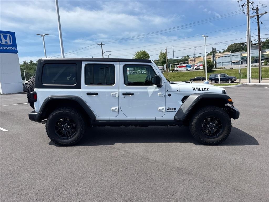 Used 2024 Bright White Clearcoat Jeep Willys image 8
