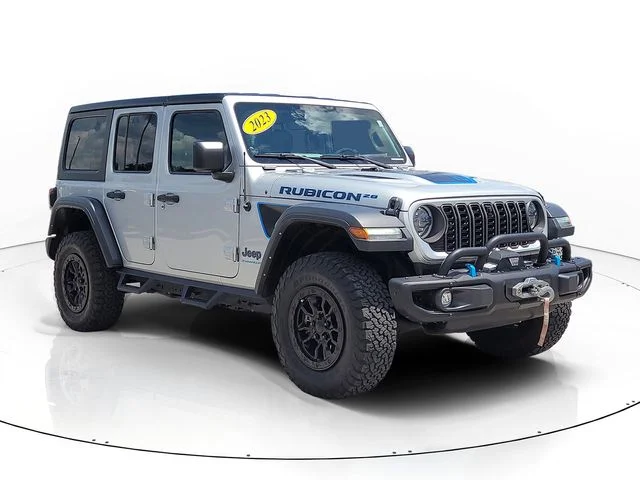 Used 2023 Silver Jeep Rubicon 20th Anniversary Edition 4xe image 3