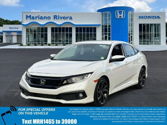 Certified 2020 Honda Civic Sport with VIN 2HGFC2F8XLH591465 for sale in Port Jefferson Station, NY