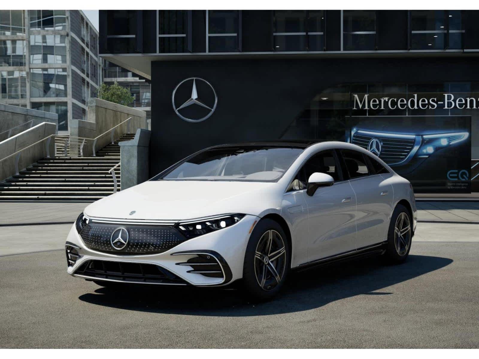 New 2026 MANUFAKTUR Moonlight White Metallic Mercedes-Benz EQS 450+ image 38