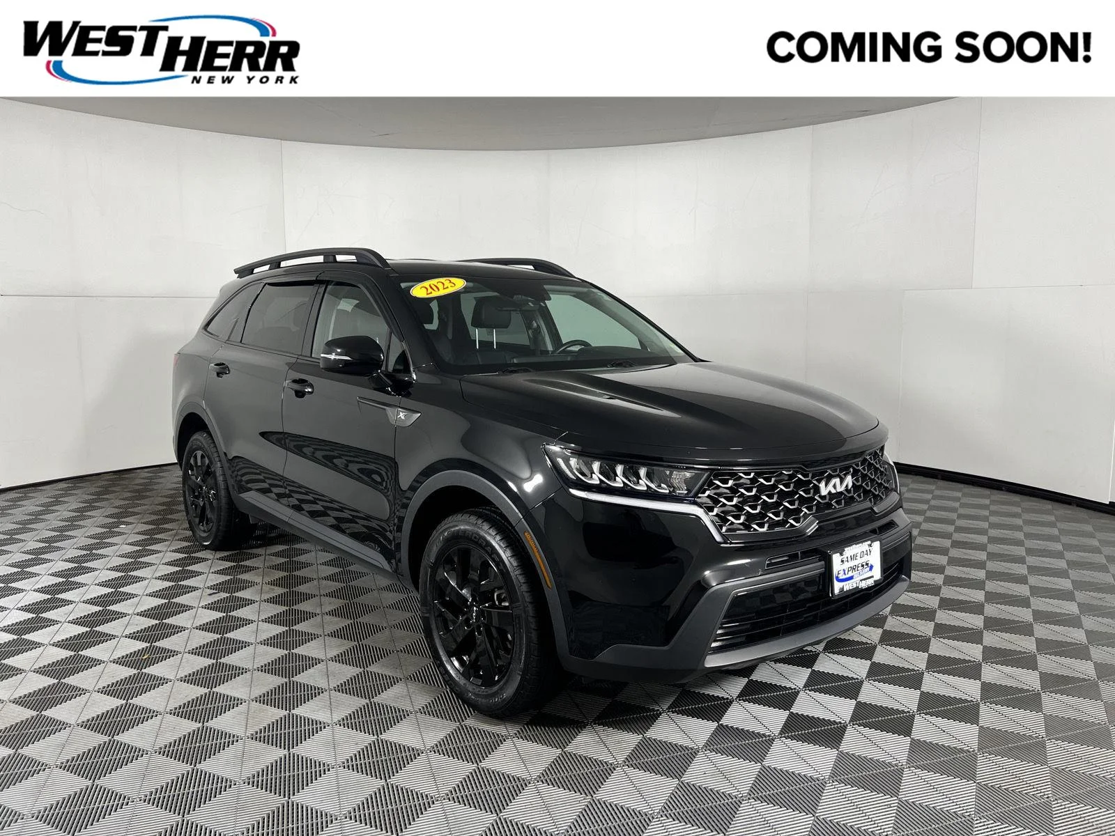 Used 2023 Ebony Black Kia X-Line S image 1