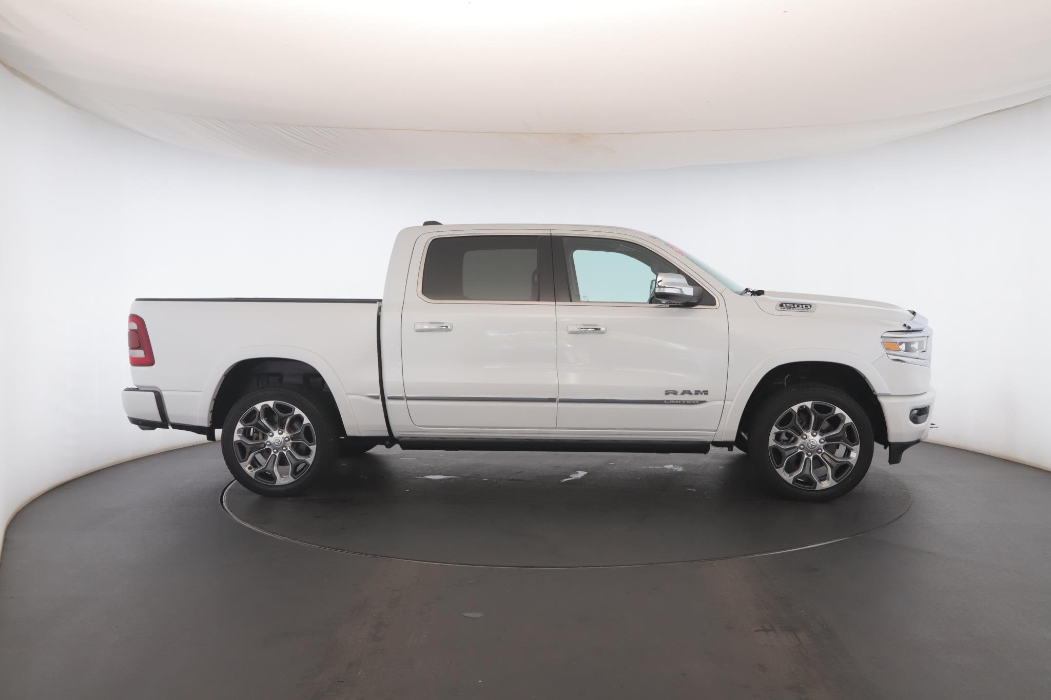Used 2021 Ivory White Tri-Coat Pearlcoat Ram Limited 4x4 Crew Cab 5