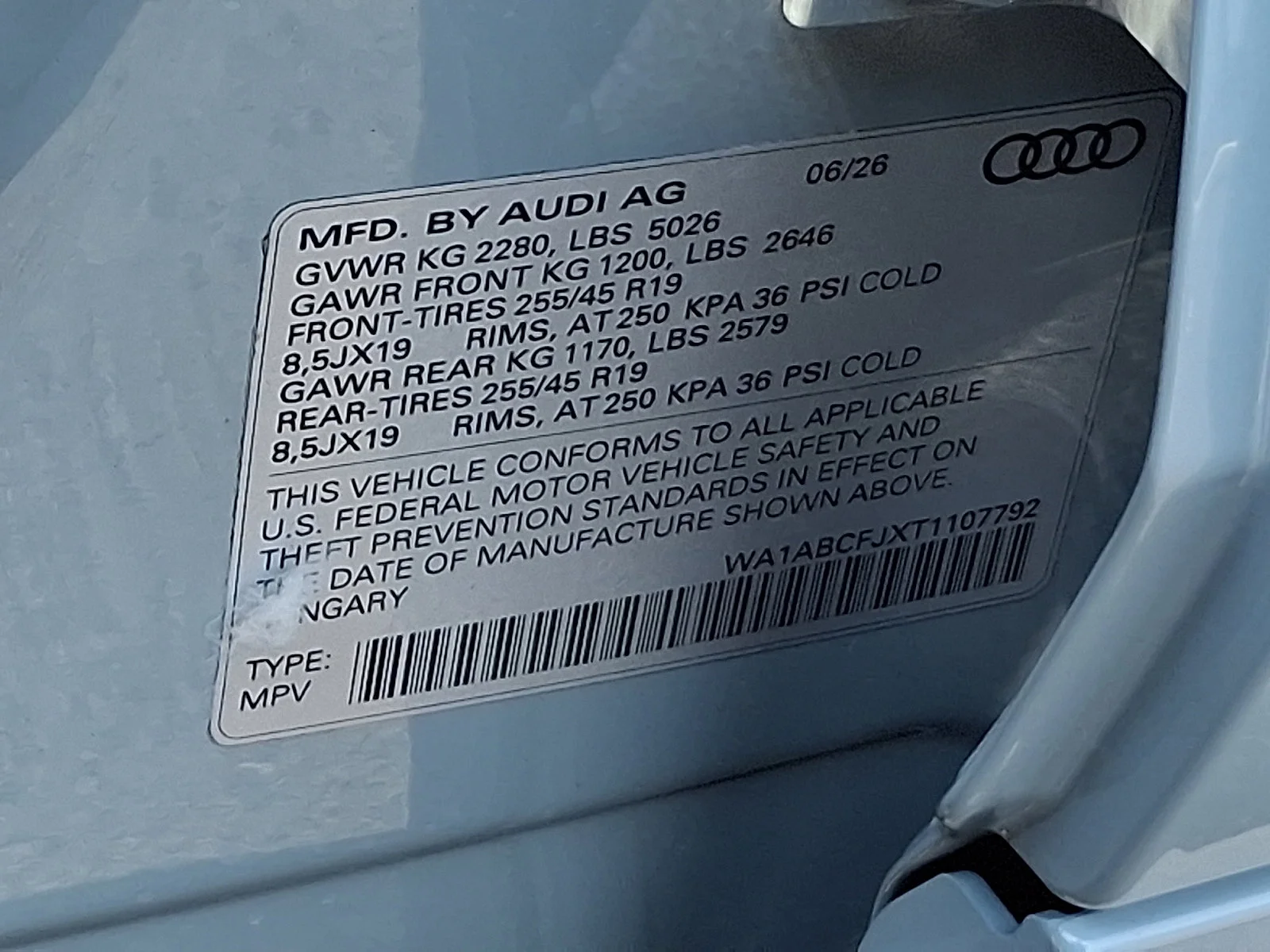 New 2026 Arrow Gray Pearl Effect - 1X1X Audi S line image 20