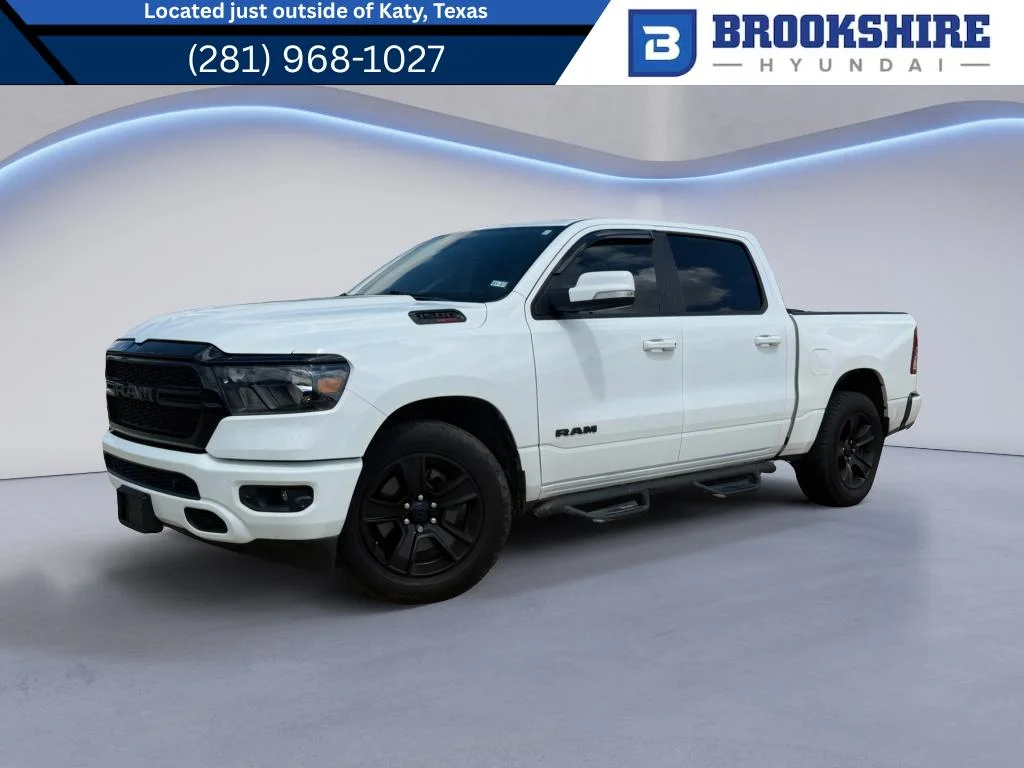 Used 2019 Ivory White Tri-Coat Pearlcoat Ram Longhorn image 1