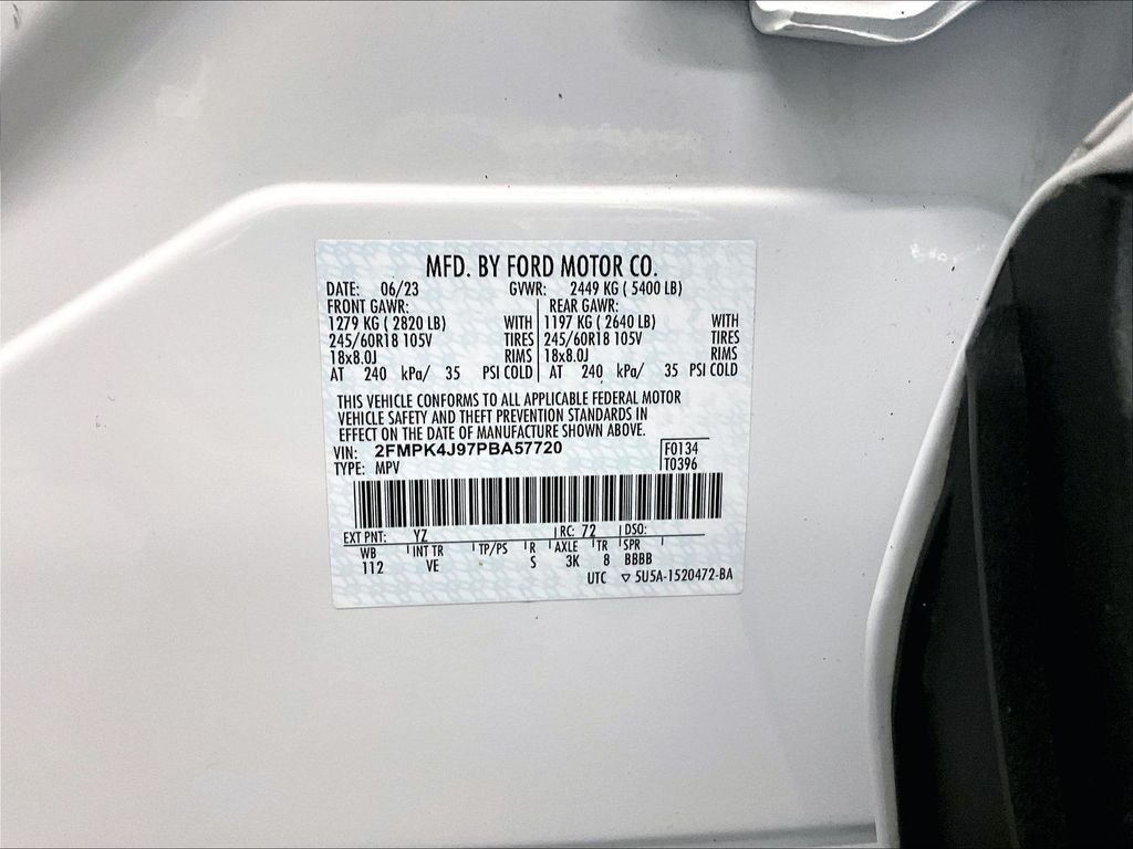 Used 2023 Oxford White Ford SEL image 33