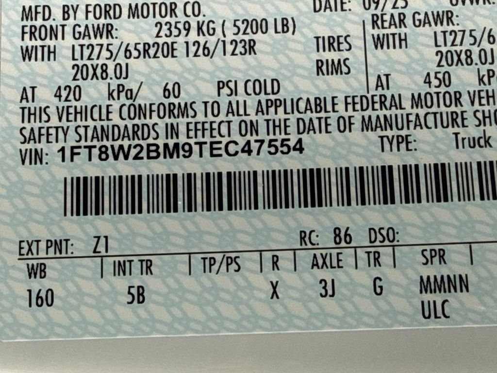 New 2026 Oxford White Ford F-250® Lariat TS MotorSport Valor Package image 32