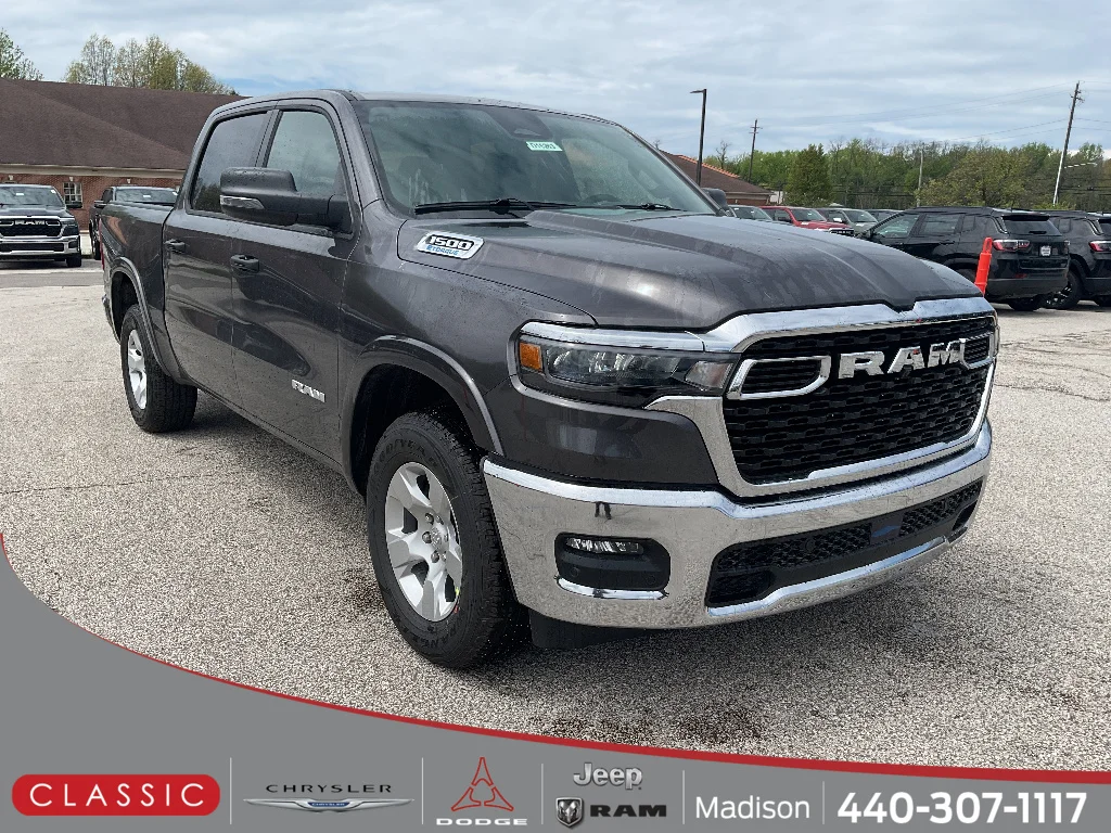 New 2026 Granite Crystal Metallic Clearcoat RAM Big Horn Crew Cab 4x4 5