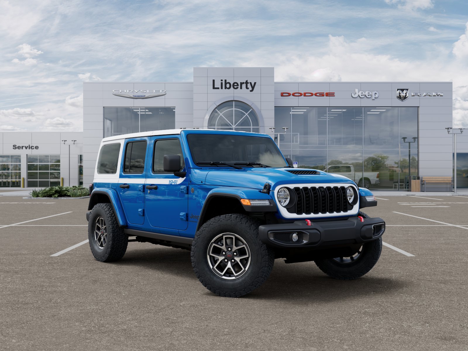New 2026 Hydro Blue Pearl-Coat Exterior Paint Jeep Rubicon image 30