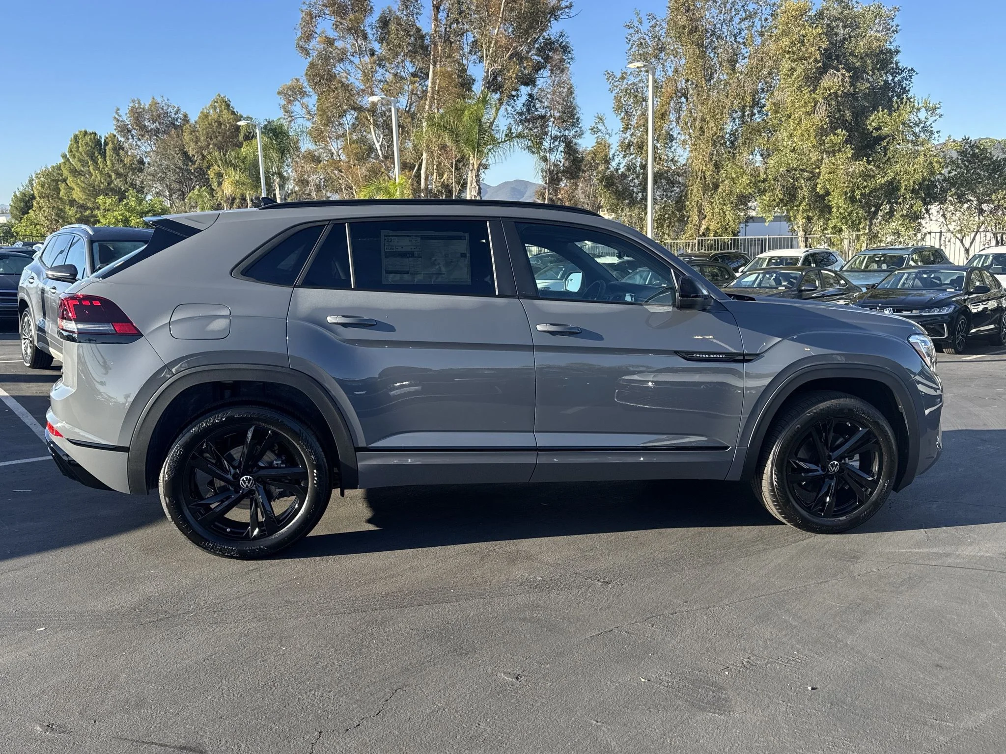 New 2026 Pure Gray Volkswagen 2.0T SEL R-Line Black image 8