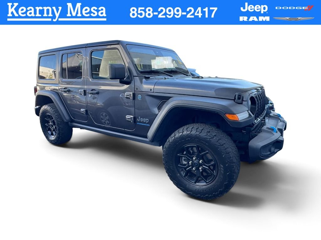 Used 2024 Gray Jeep Willys 4xe image 1