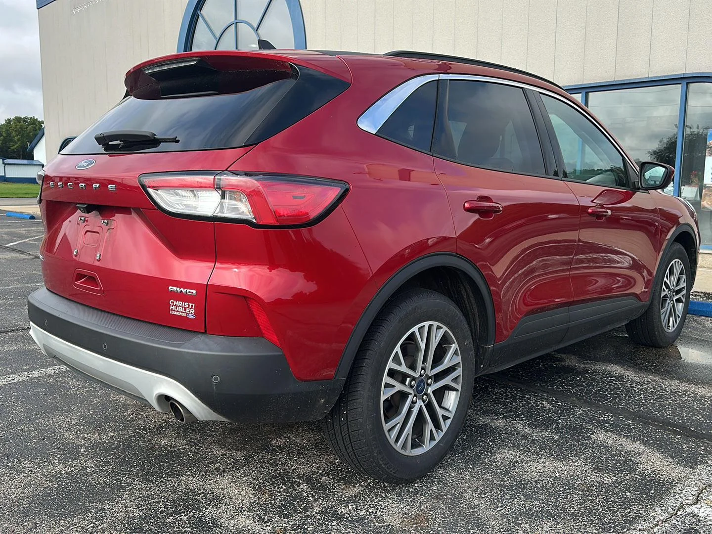 Used 2021 Rapid Red Metallic Tinted Clearcoat Ford SEL image 5