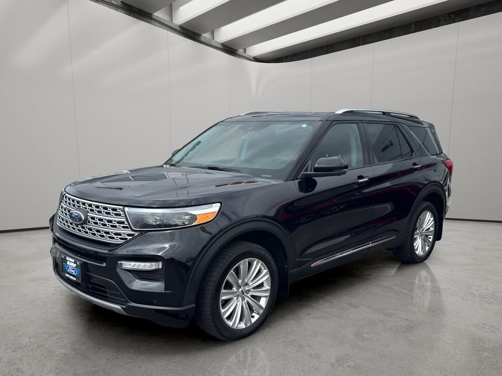 Used 2021 Black Ford Limited Hybrid image 1