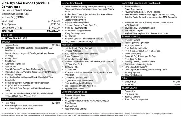Used 2026 Gray Hyundai SEL Convenience image 36