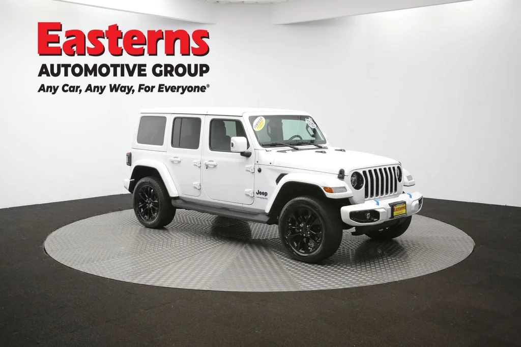 Used 2021 White Jeep Unlimited Sahara High Altitude 4xe image 49