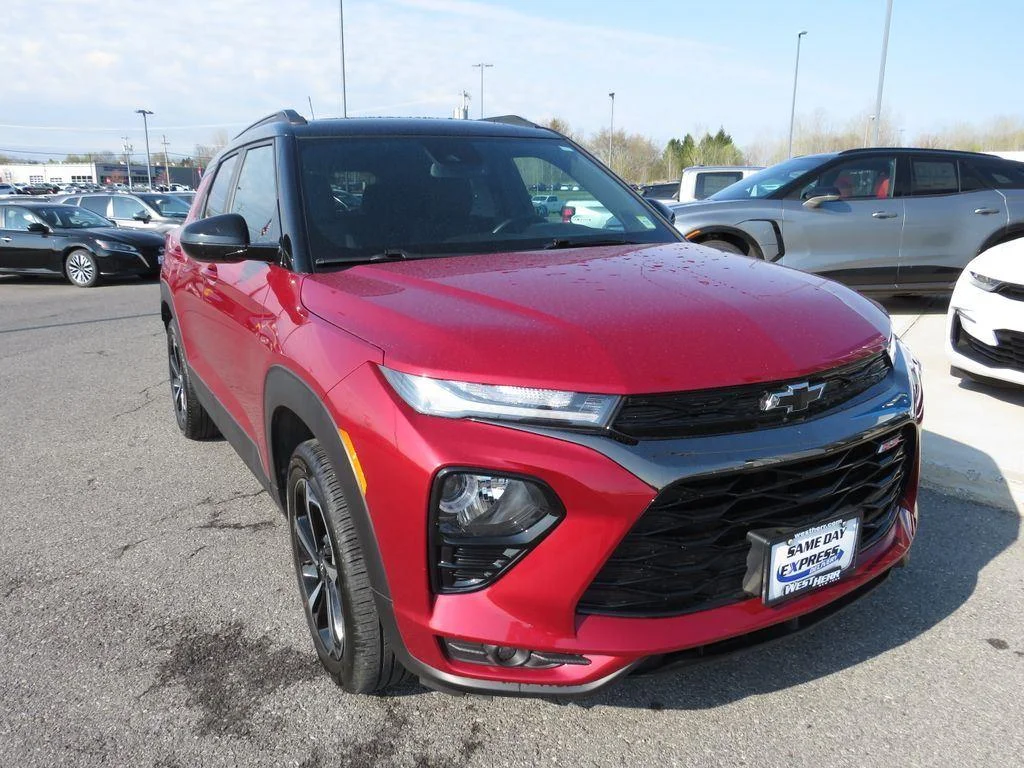Used 2021 Scarlet Red Metallic Chevrolet RS image 3