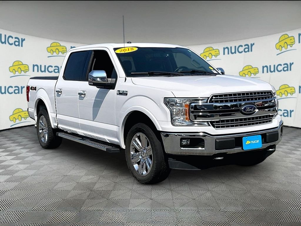 Used 2018 White Ford Lariat image 1