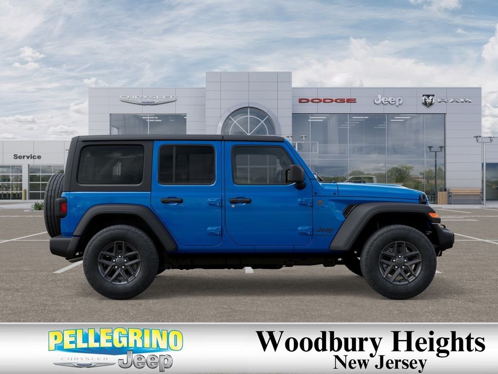 New 2025 Hydro Blue Pearl-Coat Exterior Paint Jeep 4-Door Sport S 4x4 image 21