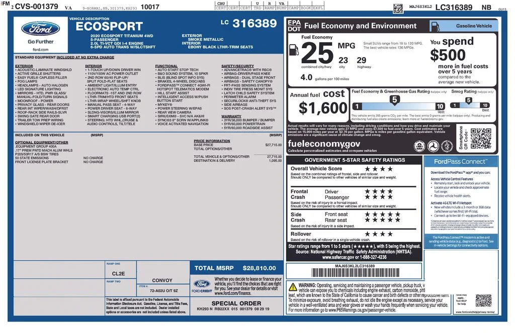 Used 2020 Gray Ford Titanium image 6