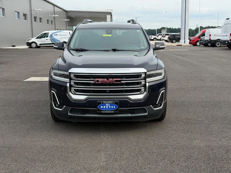 Certified Used 2021 Midnight Blue Metallic GMC SLT image 2