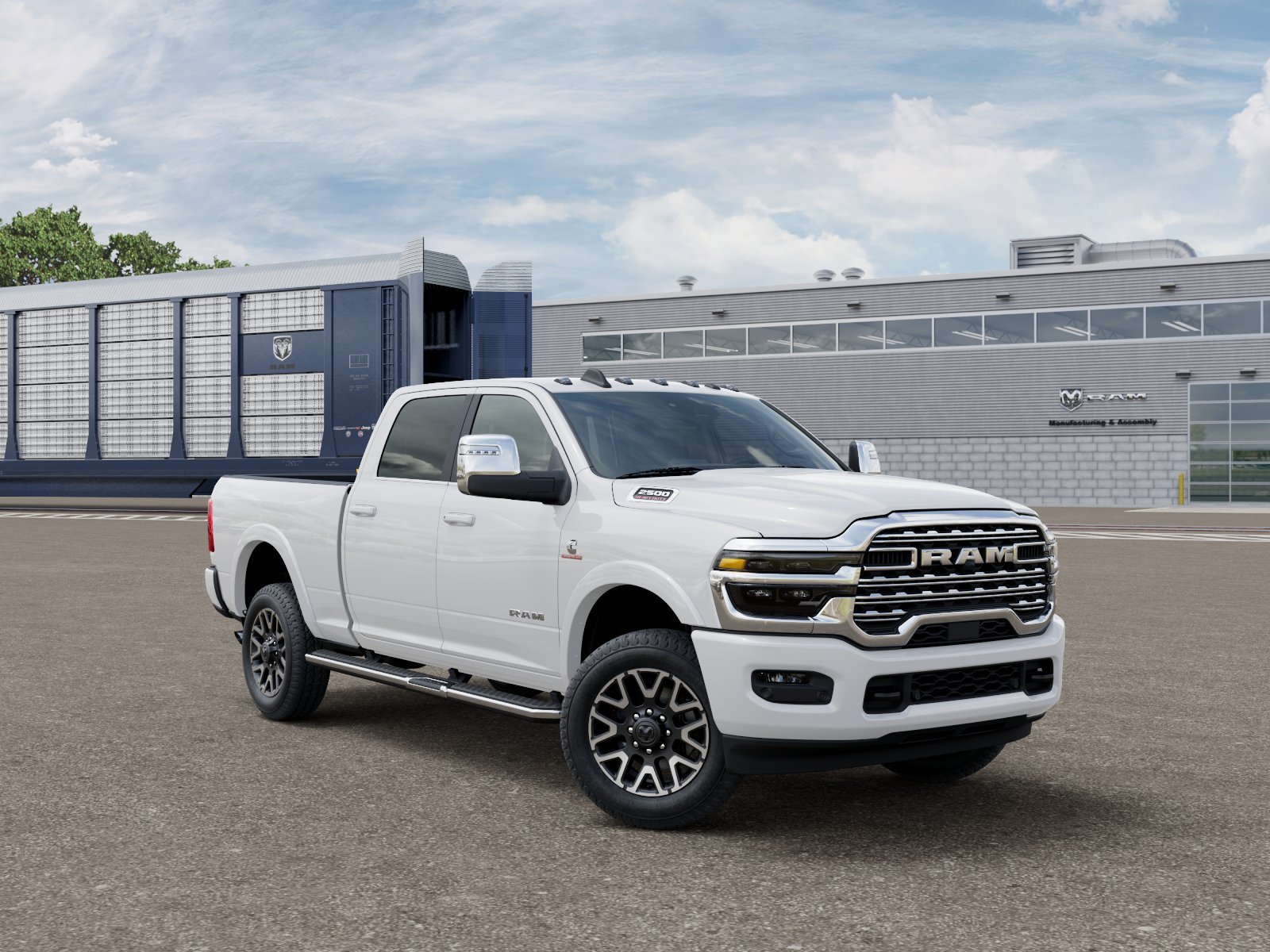 New 2027 Bright White Clear-Coat Exterior Paint RAM Limited Longhorn image 3