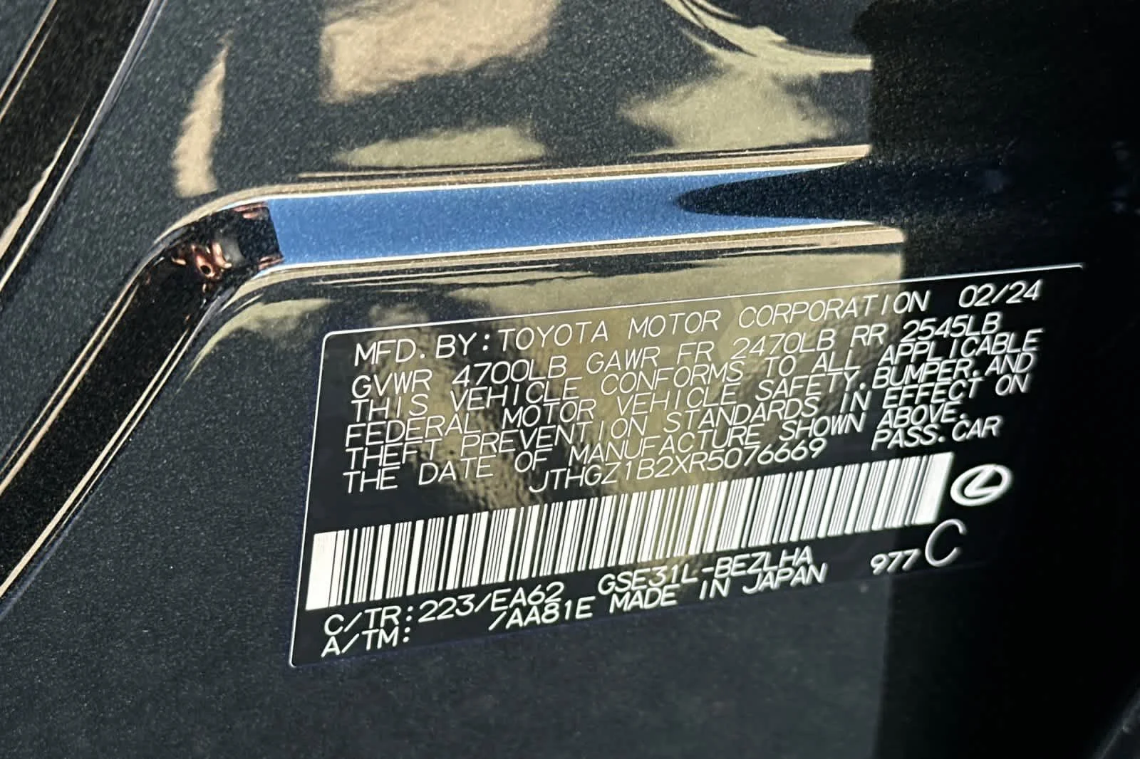 Certified Used 2024 Caviar Lexus F SPORT image 33