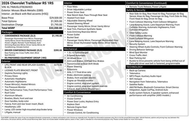 2026 Chevrolet Trailblazer RS - Photo 25