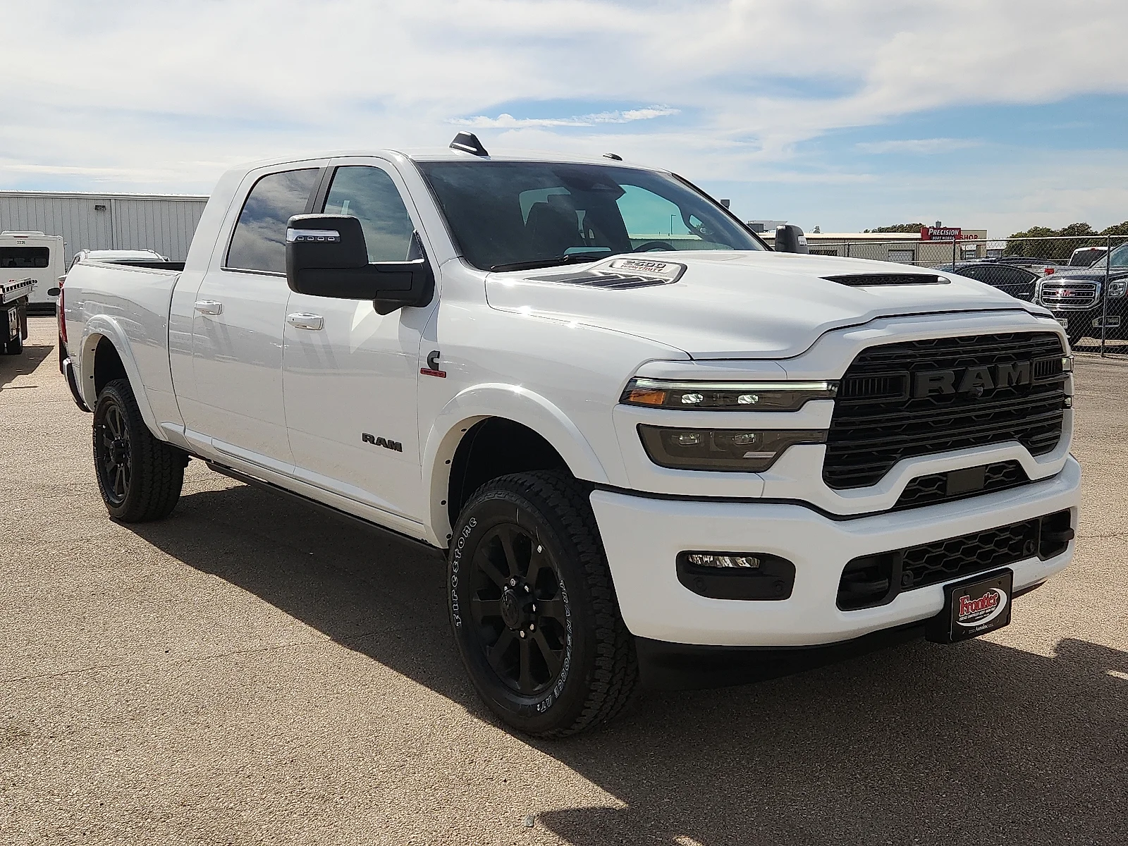 New 2027 Bright White Clear-Coat  Paint Ram LARAMIE MEGA CAB 4X4 6