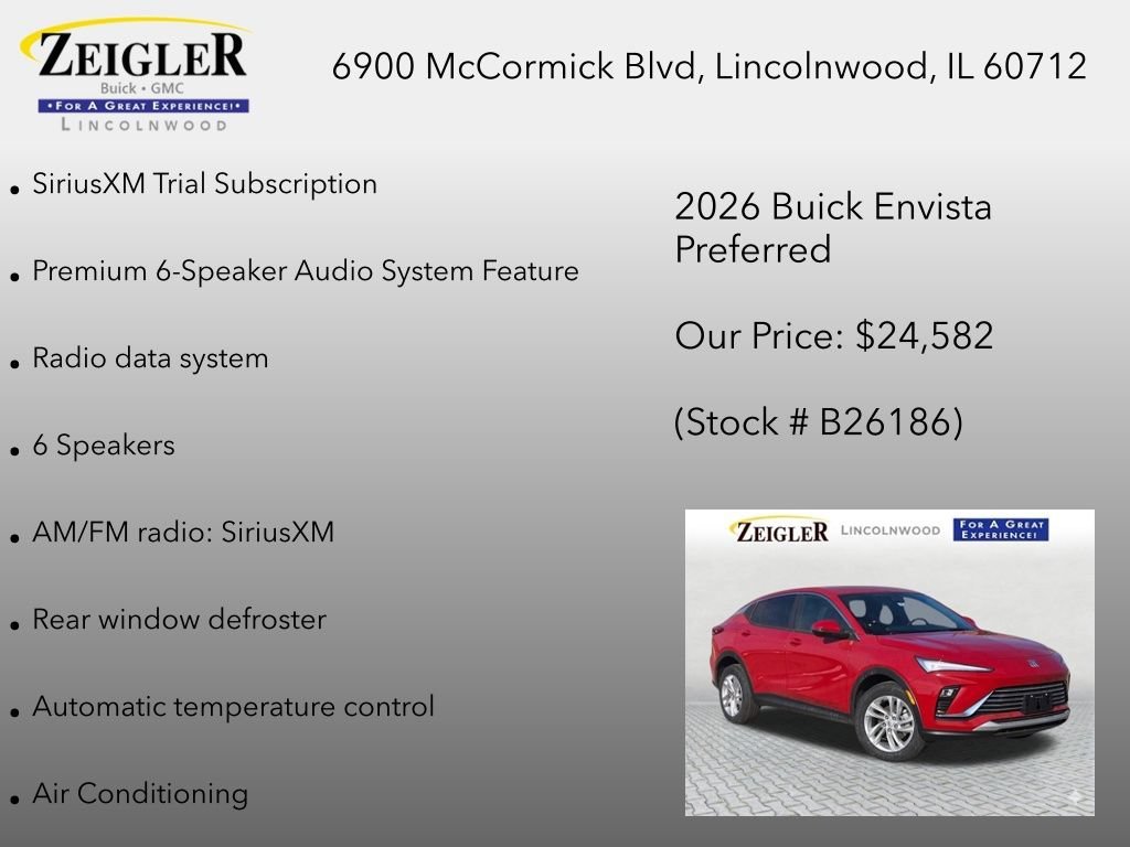 New 2026 Brilliant Red Buick Preferred image 12