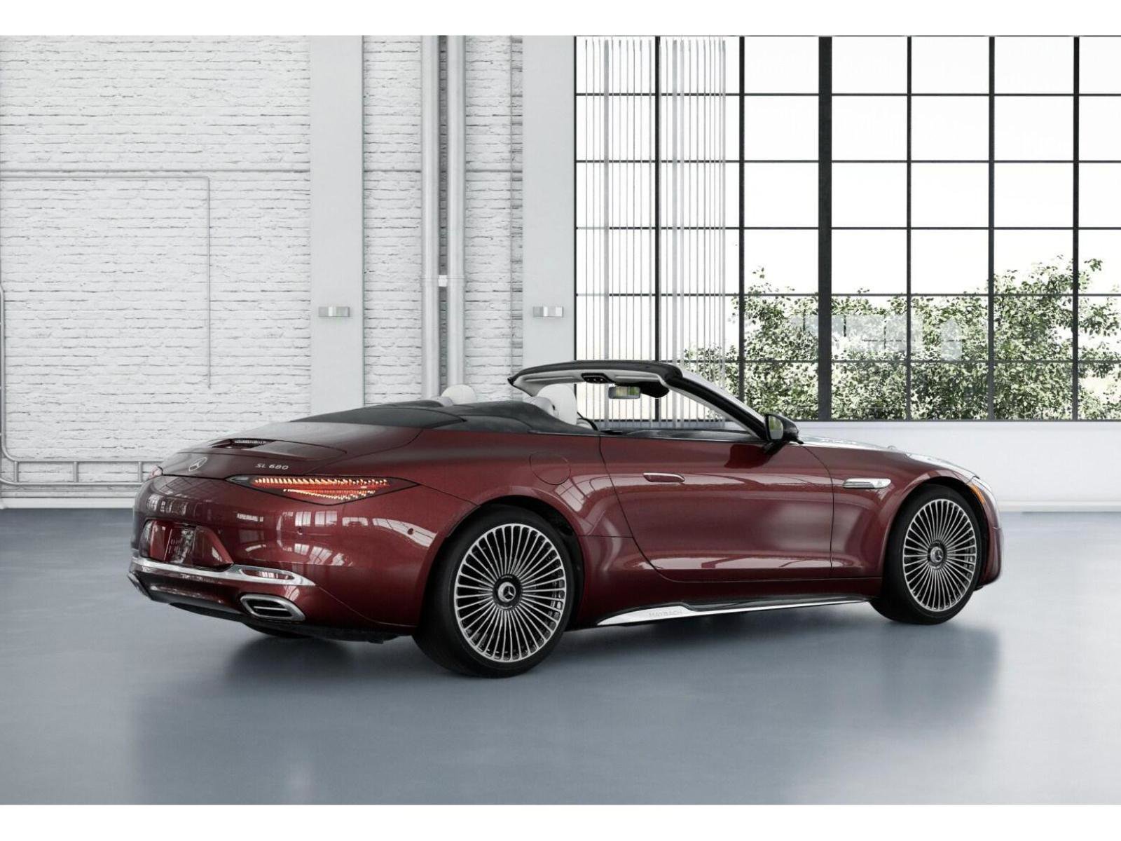 New 2026 MANUFAKTUR exclusive barolo red metallic Mercedes-Benz Maybach SL 680 Monogram Series image 20