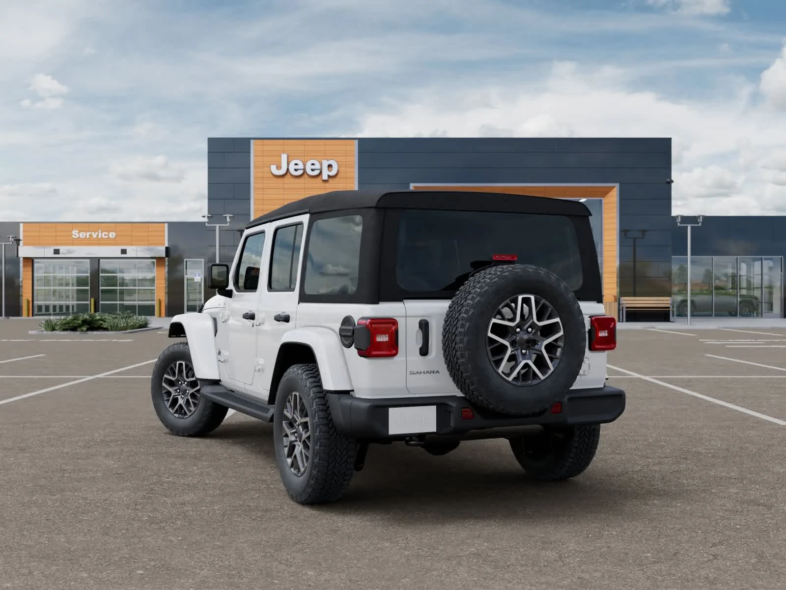 New 2026 Bright White Clearcoat Jeep Sahara image 3