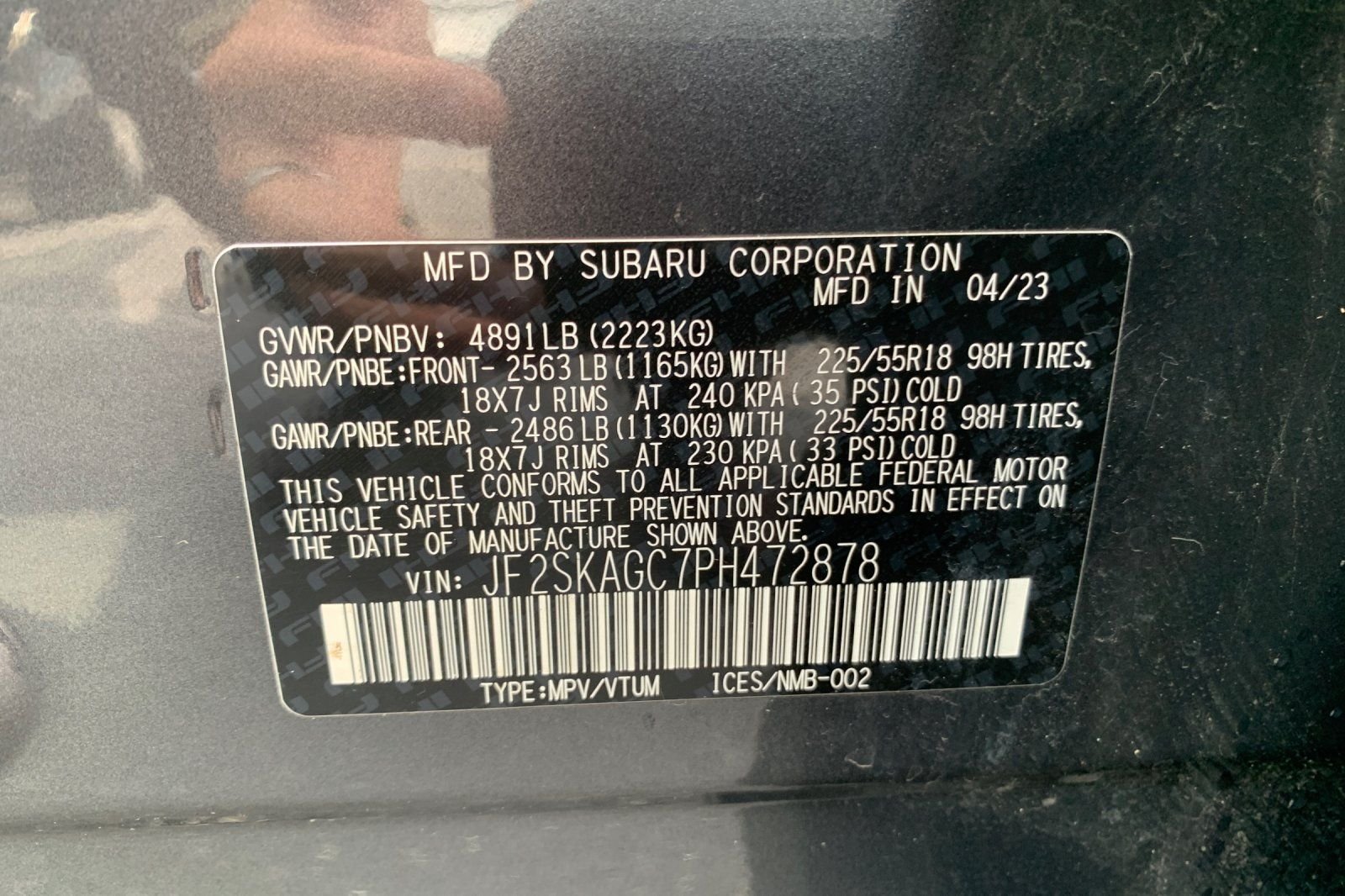 Used 2023 Gray Subaru Sport image 36