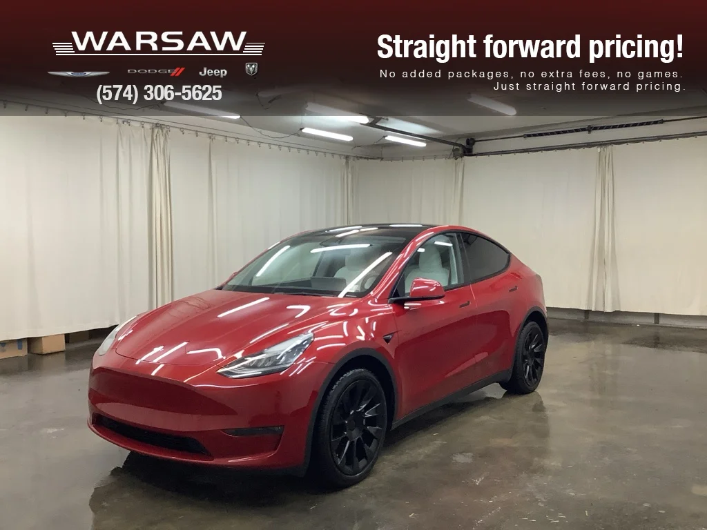Used 2023 Red Multi-Coat Tesla Long Range image 1