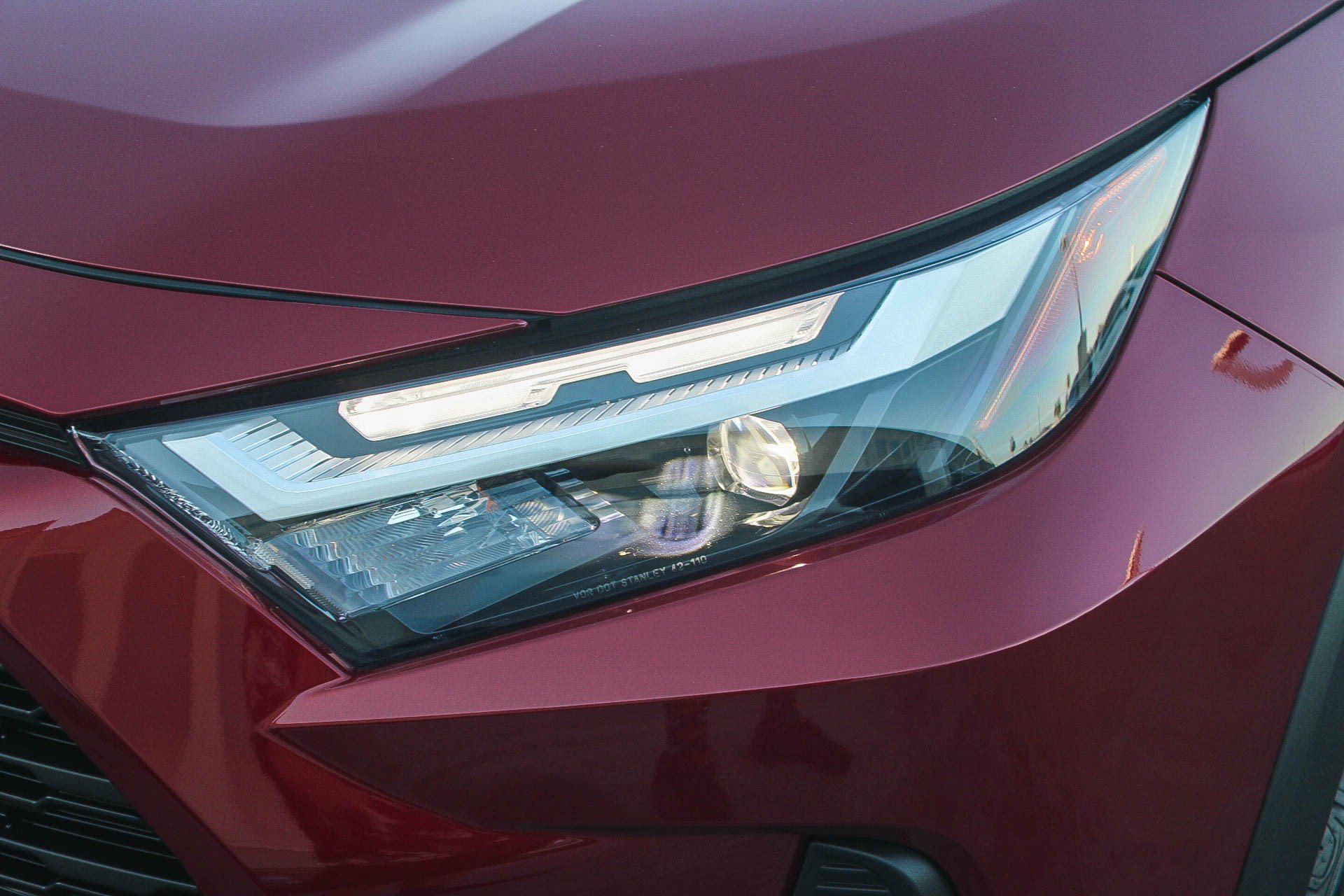 Certified Used 2025 Ruby Flare Pearl Toyota Hybrid LE image 4
