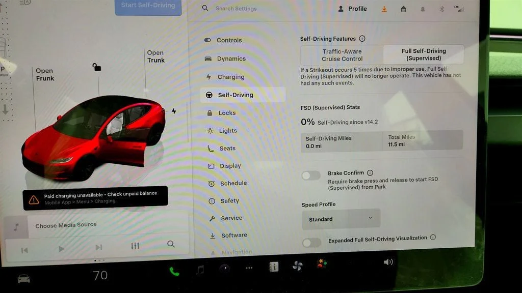 Used 2026 Ultra Red Tesla Long Range RWD w/ White & Black Premium Interior image 16
