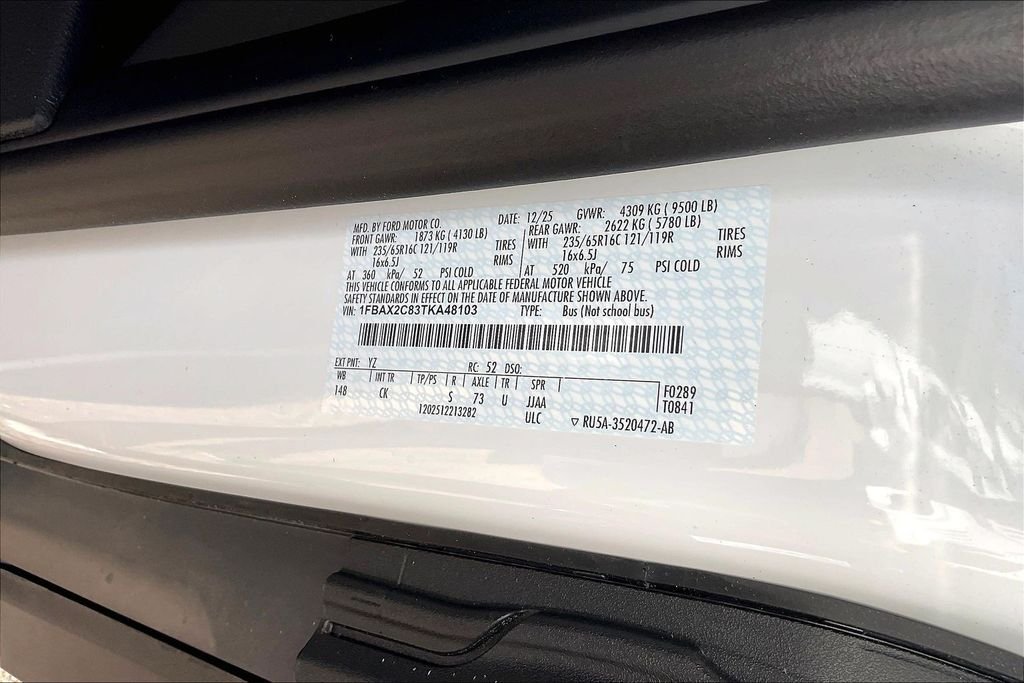 New 2026 Ford Transit-350 XL Passenger Van