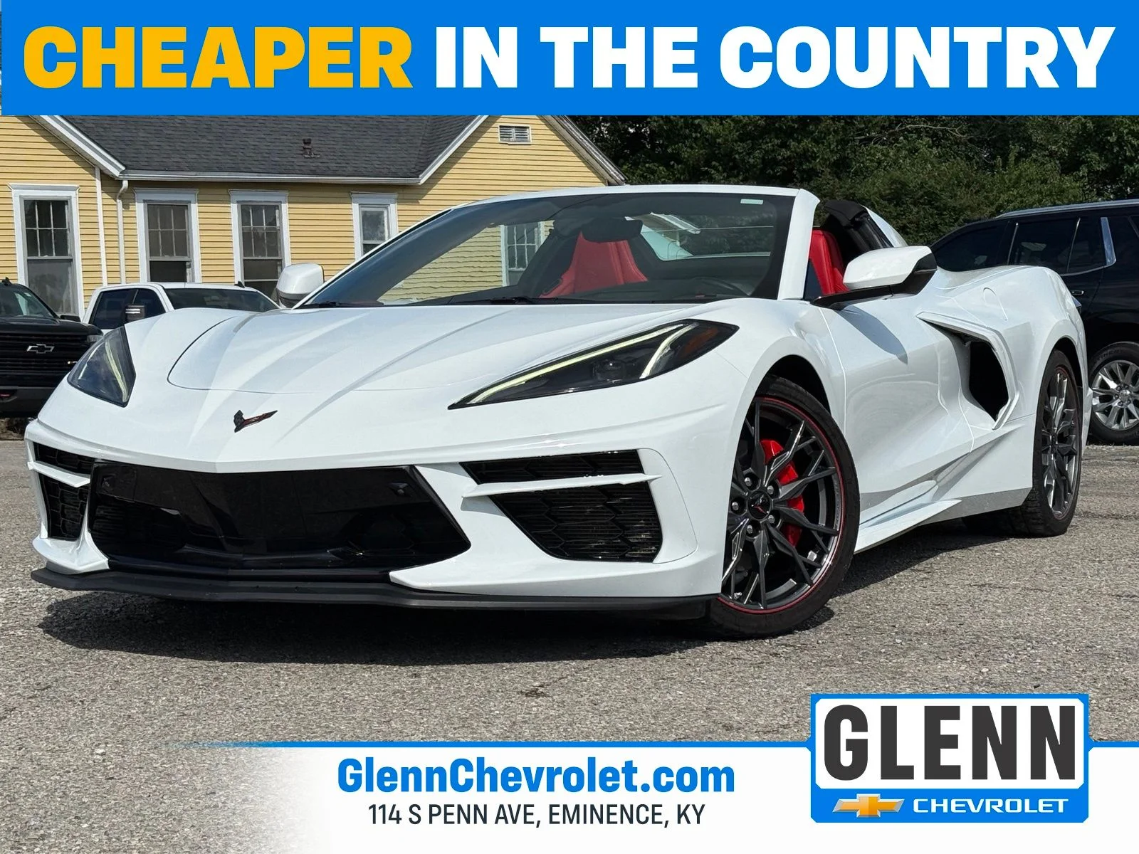 Used 2023 White Chevrolet Stingray image 1
