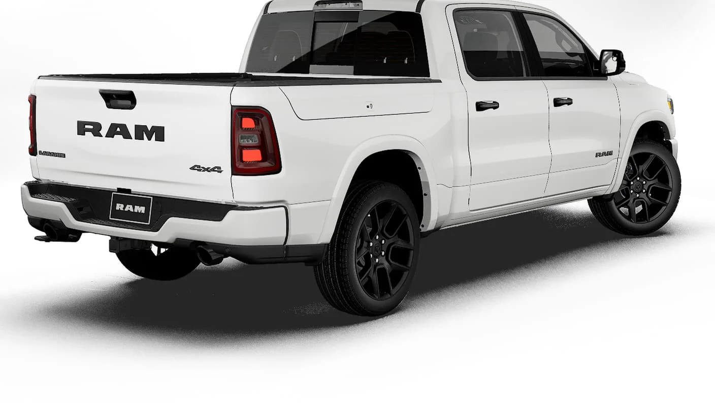 New 2027 Bright White Clear-Coat Exterior Paint RAM Laramie image 14