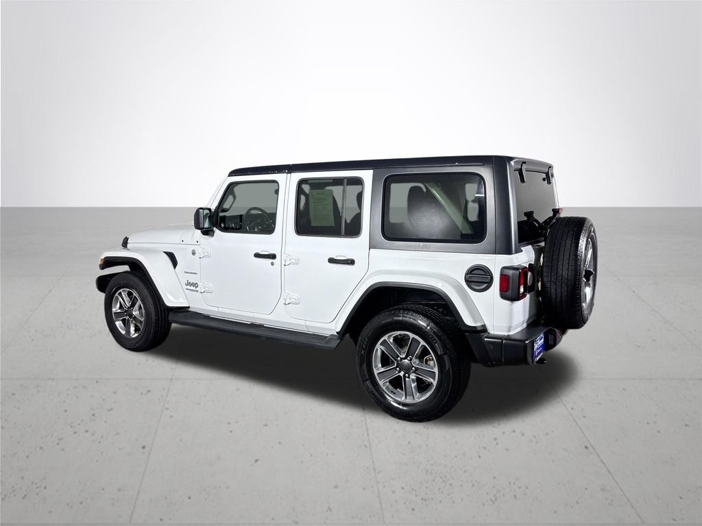 Used 2021 White Jeep Unlimited Sahara image 8
