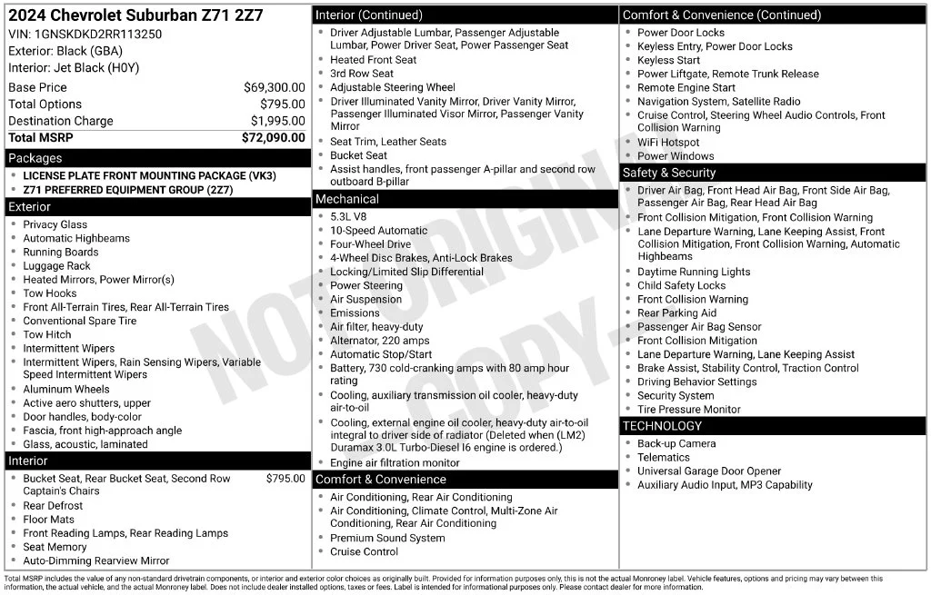 Used 2024 Black Chevrolet Z71 image 43