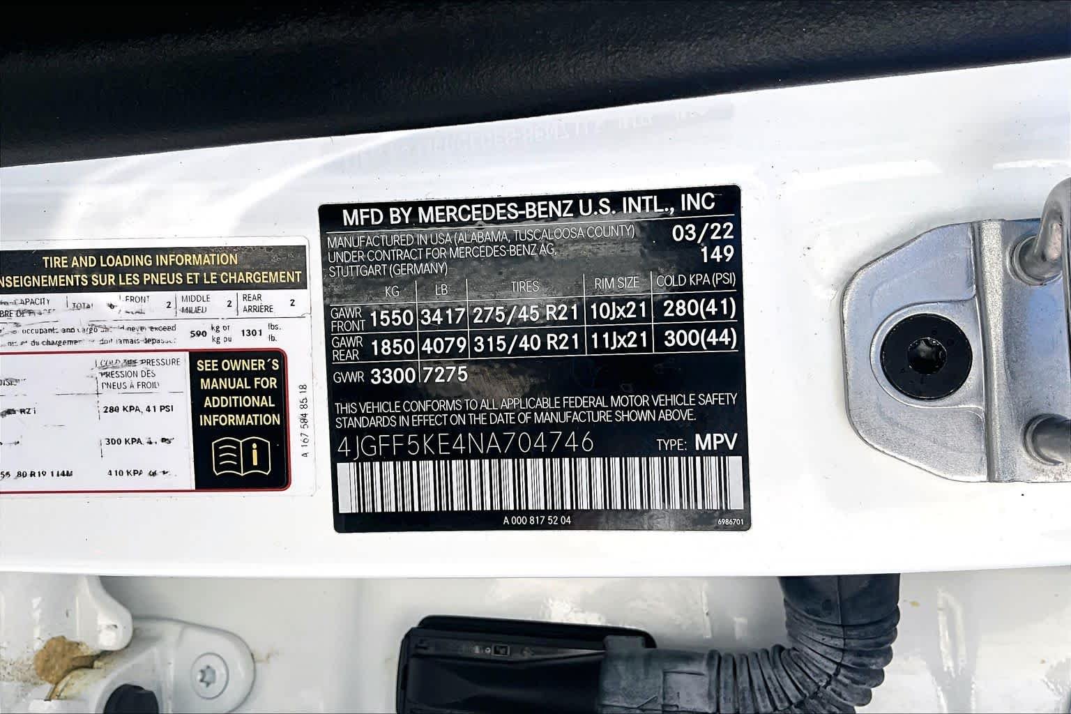 Used 2022 Polar White Mercedes-Benz GLS 450 image 37